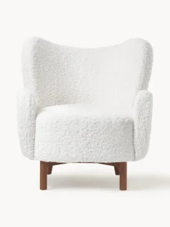 Westwing Collection Sillón orejero de borreguillo Kalia^ Sillones Orejeros|Sillones