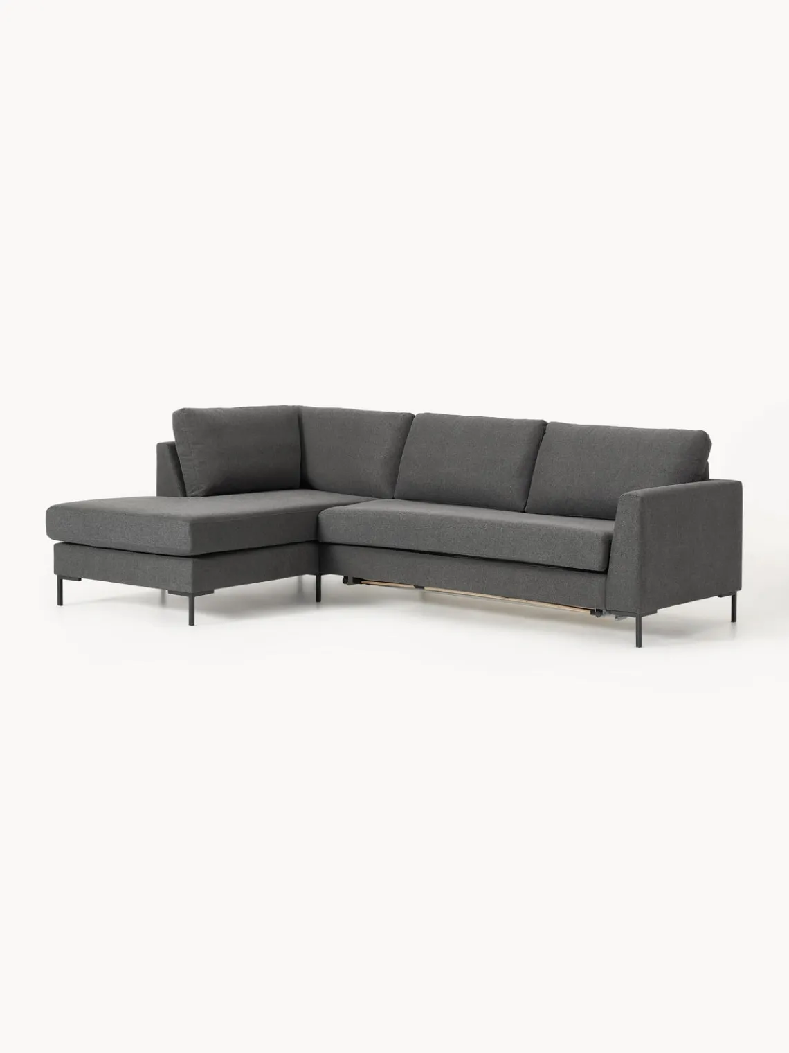 Westwing Collection Sofá cama con colchón Luna (3 plazas)