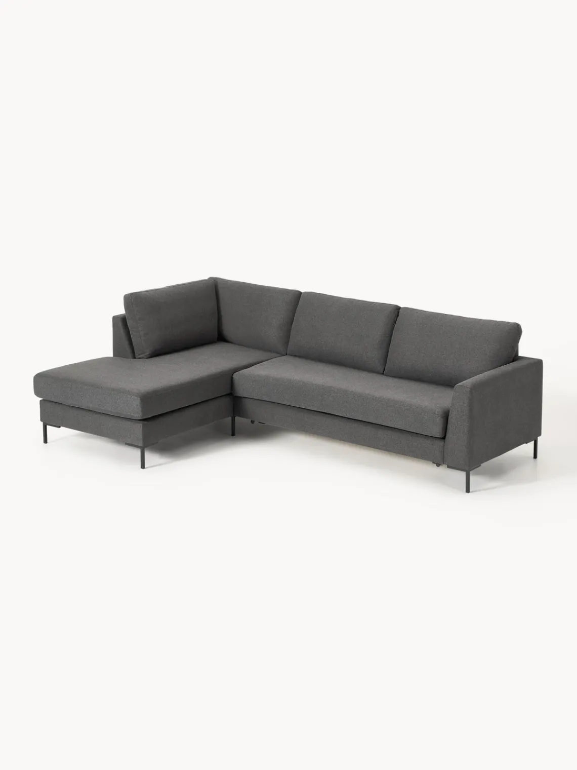Westwing Collection Sofá cama con colchón Luna (3 plazas)