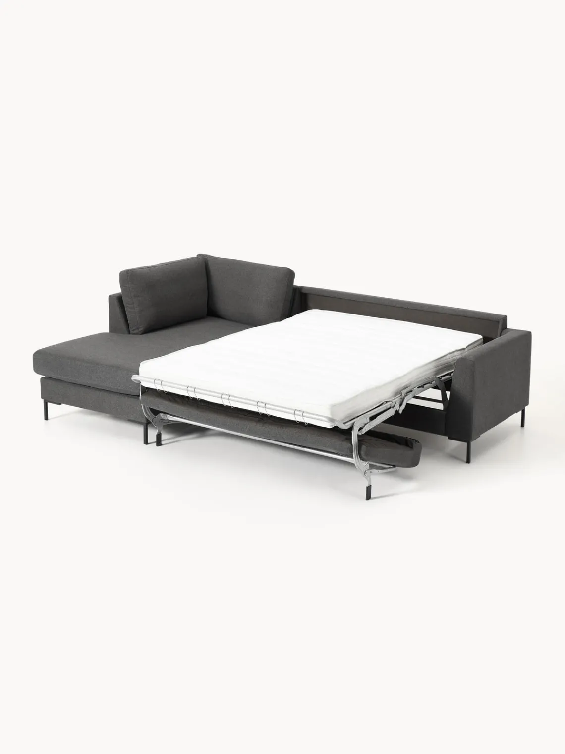 Westwing Collection Sofá cama con colchón Luna (3 plazas)