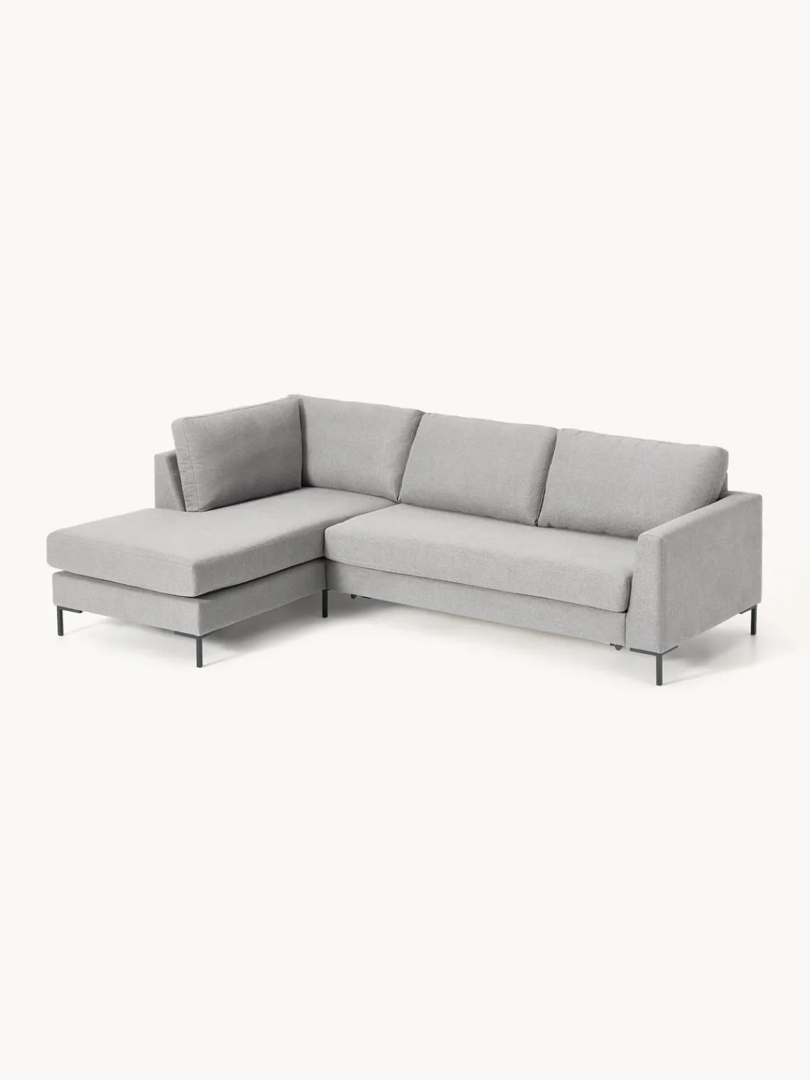 Westwing Collection Sofá cama con colchón Luna (3 plazas)