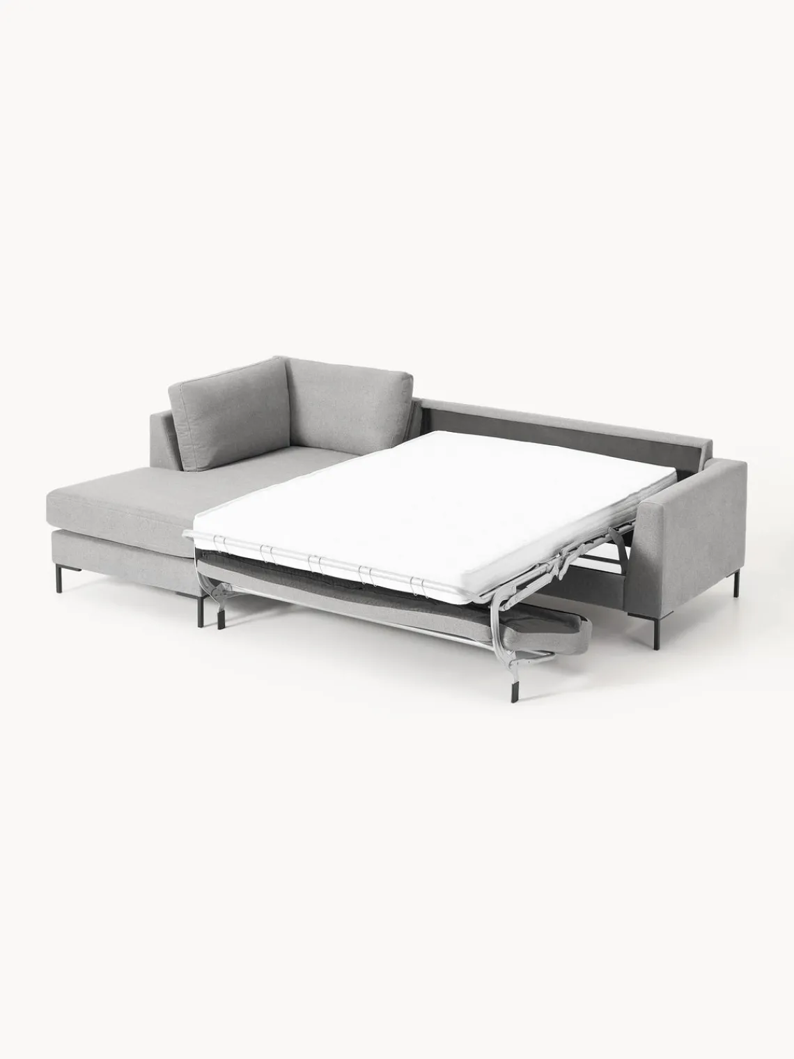 Westwing Collection Sofá cama con colchón Luna (3 plazas)