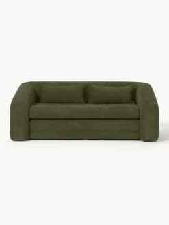 Westwing Collection Sofá cama de borreguillo bouclé Eliot (2 plazas)^ Sofás Cama|Sofás