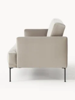 Westwing Collection Sofá cama de terciopelo Fluente (3 plazas)