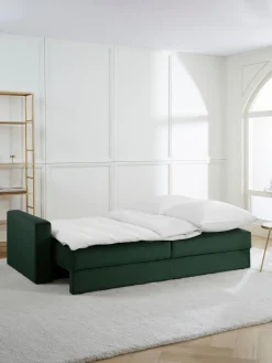 Westwing Collection Sofá cama de terciopelo Tasha (3 plazas), con espacio de almacenamiento^ Sofás Cama|Sofás