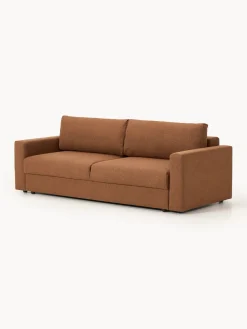 Westwing Collection Sofá cama en tejido bouclé Tasha (3 plazas), con espacio de almacenamiento^ Sofás Cama|Sofás