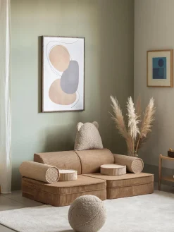 Wigiwama Sofá cama infantil modular de pana Sugar^Niños Decoración Infantil|Puf Infantiles