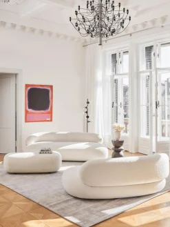 Westwing Collection Sofá de borreguillo Alba (2 plazas)