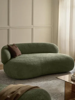 Westwing Collection Sofá de borreguillo bouclé Alba (2 plazas)^ Sofás 2 Plazas|Sofás