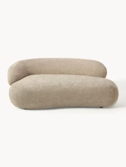 Westwing Collection Sofá de borreguillo bouclé Alba (2 plazas)