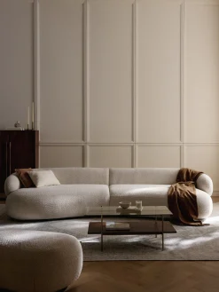 Westwing Collection Sofá de borreguillo bouclé Alba (4 plazas)^ Sofás 3 Plazas|Sofás