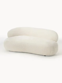 Westwing Collection Sofá de borreguillo bouclé Alba (2 plazas)