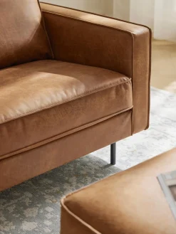 Westwing Collection Sofá de cuero reciclado Hunter (3 plazas)