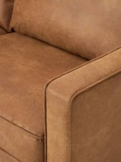 Westwing Collection Sofá de cuero reciclado Hunter (3 plazas)