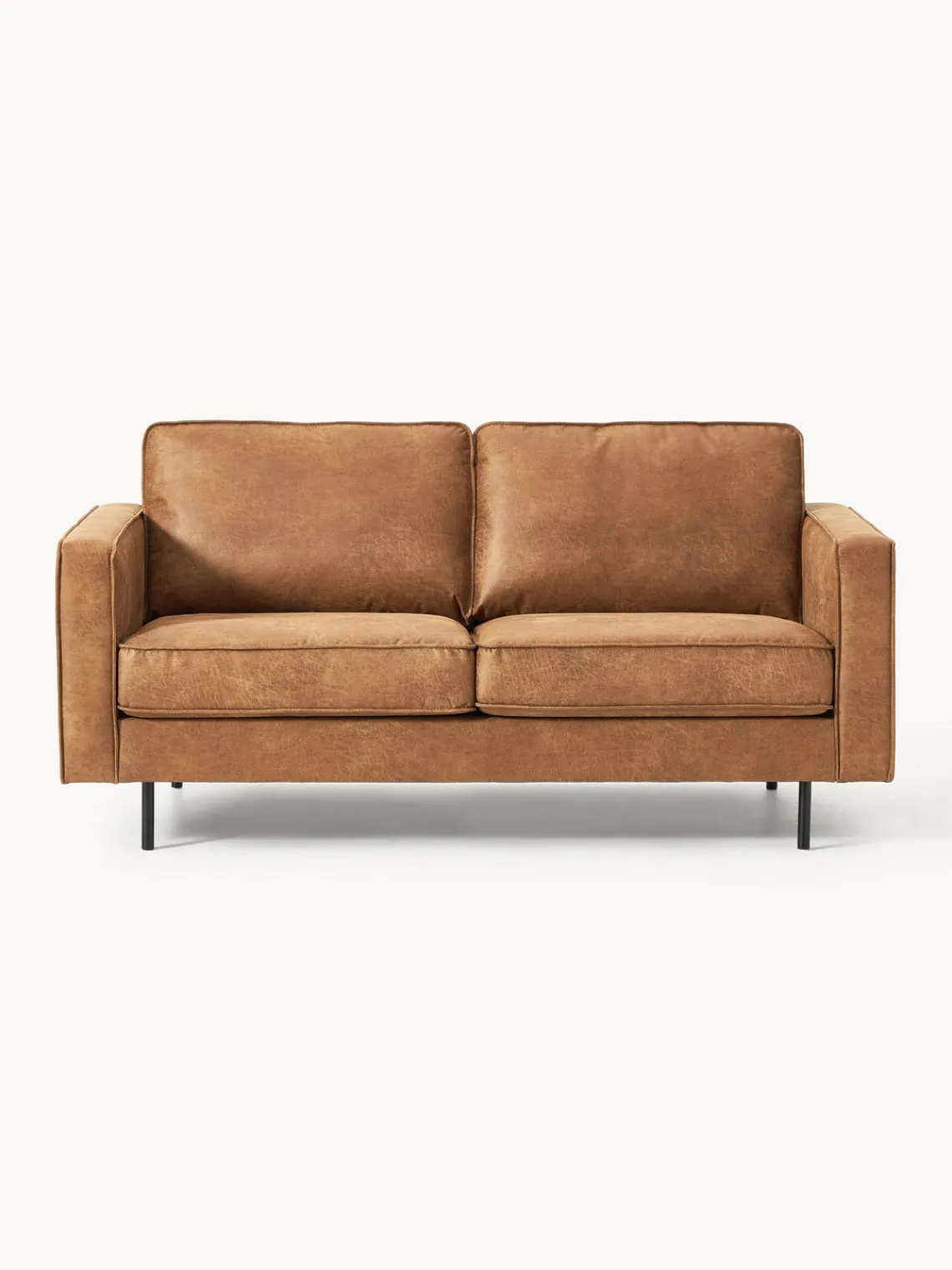 Westwing Collection Sofá de cuero reciclado Hunter (2 plazas)^ Sofás 2 Plazas|Sofás