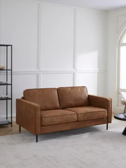 Westwing Collection Sofá de cuero reciclado Hunter (2 plazas)^ Sofás 2 Plazas|Sofás