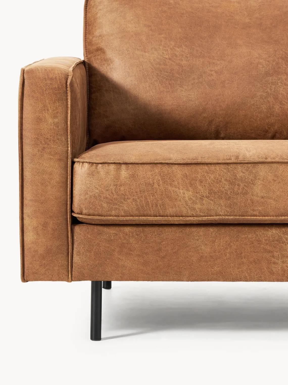 Westwing Collection Sofá de cuero reciclado Hunter (2 plazas)^ Sofás 2 Plazas|Sofás