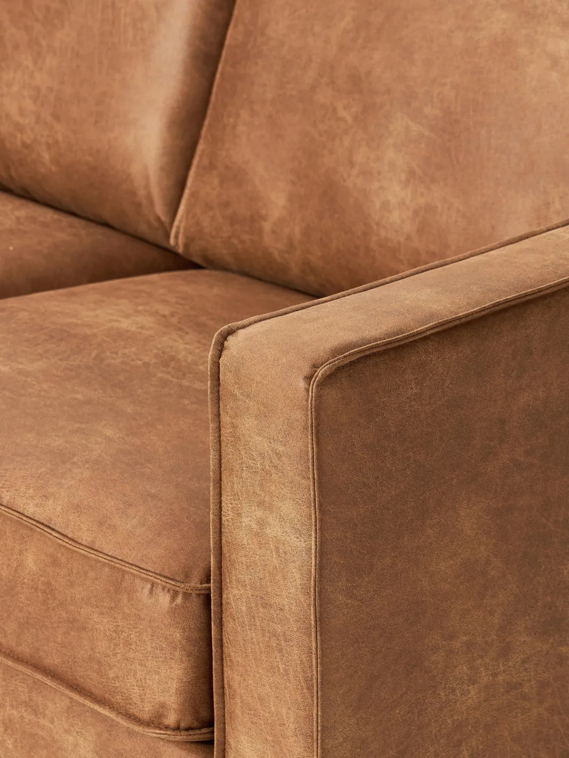 Westwing Collection Sofá de cuero reciclado Hunter (2 plazas)^ Sofás 2 Plazas|Sofás