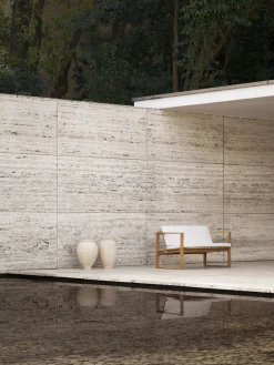 Carl Hansen & Søn Sofá de jardín de madera de teca BK12