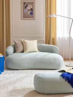 Westwing Collection Sofá en tejido bouclé Alba (2 plazas)