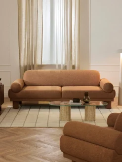 Westwing Collection Sofá en tejido bouclé Lilo (3 plazas)