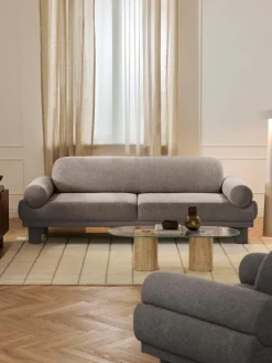 Westwing Collection Sofá en tejido bouclé Lilo (3 plazas)