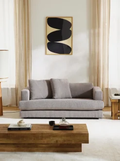 Westwing Collection Sofá en tejido bouclé Tribeca (2 plazas)