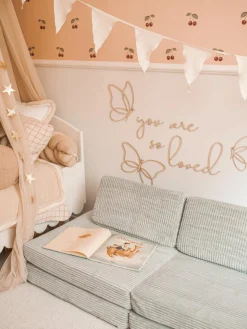 Funzy Sofá infantil modular artesanal de pana Mila^Niños Decoración Infantil|Puf Infantiles