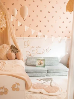 Funzy Sofá infantil modular artesanal de pana Mila^Niños Decoración Infantil|Puf Infantiles