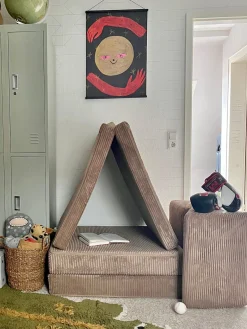 Funzy Sofá infantil modular artesanal de pana Mila^Niños Decoración Infantil|Puf Infantiles