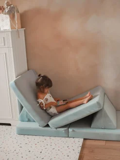 Niños Funzy Sofá infantil modular artesanal de terciopelo Mila