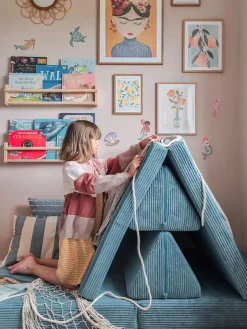 Niños Funzy Sofá infantil modular artesanal de pana Mila