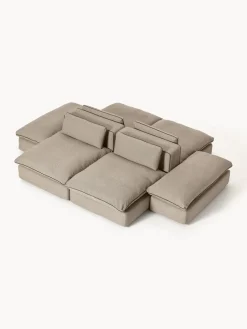 Westwing Collection Sofá lounge modular con reposapiés Felix