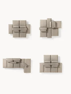 Westwing Collection Sofá lounge modular con reposapiés Felix