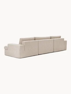 Westwing Collection Sofá modular con reposapiés izquierdo/derecho Russell (4 plazas), desenfundable