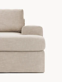 Westwing Collection Sofá modular con reposapiés izquierdo/derecho Russell (4 plazas), desenfundable