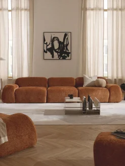 Westwing Collection Sofá modular de boreguillo bouclé Wolke (4 plazas)^ Sofás 4 Plazas