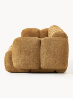 Westwing Collection Sofá modular de borreguillo bouclé Tayla (4 plazas)