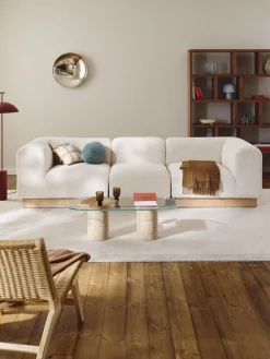 Westwing Collection Sofá modular de borreguillo bouclé Natalie (3 plazas)^ Sofás 3 Plazas|Sofás