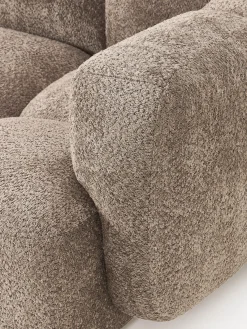 Westwing Collection Sofá modular de borreguillo bouclé Tayla (4 plazas)