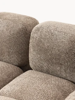 Westwing Collection Sofá modular de borreguillo bouclé Tayla (4 plazas)