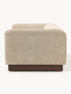 Westwing Collection Sofá modular de borreguillo bouclé Natalie (3 plazas)