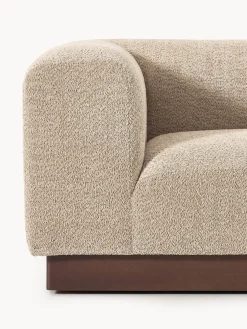 Westwing Collection Sofá modular de borreguillo bouclé Natalie (3 plazas)