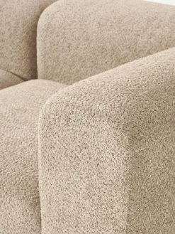 Westwing Collection Sofá modular de borreguillo bouclé Natalie (3 plazas)