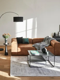 Westwing Collection Sofá modular de cuero reciclado Lennon (3 plazas)