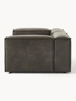 Westwing Collection Sofá modular de cuero reciclado Lennon (3 plazas)