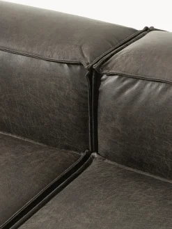 Westwing Collection Sofá modular de cuero reciclado Lennon (3 plazas)