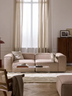 Westwing Collection Sofá modular de mezcla de lino Lennon (3 plazas)^ Sofás