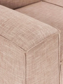 Westwing Collection Sofá modular de mezcla de lino Lennon (4 plazas)