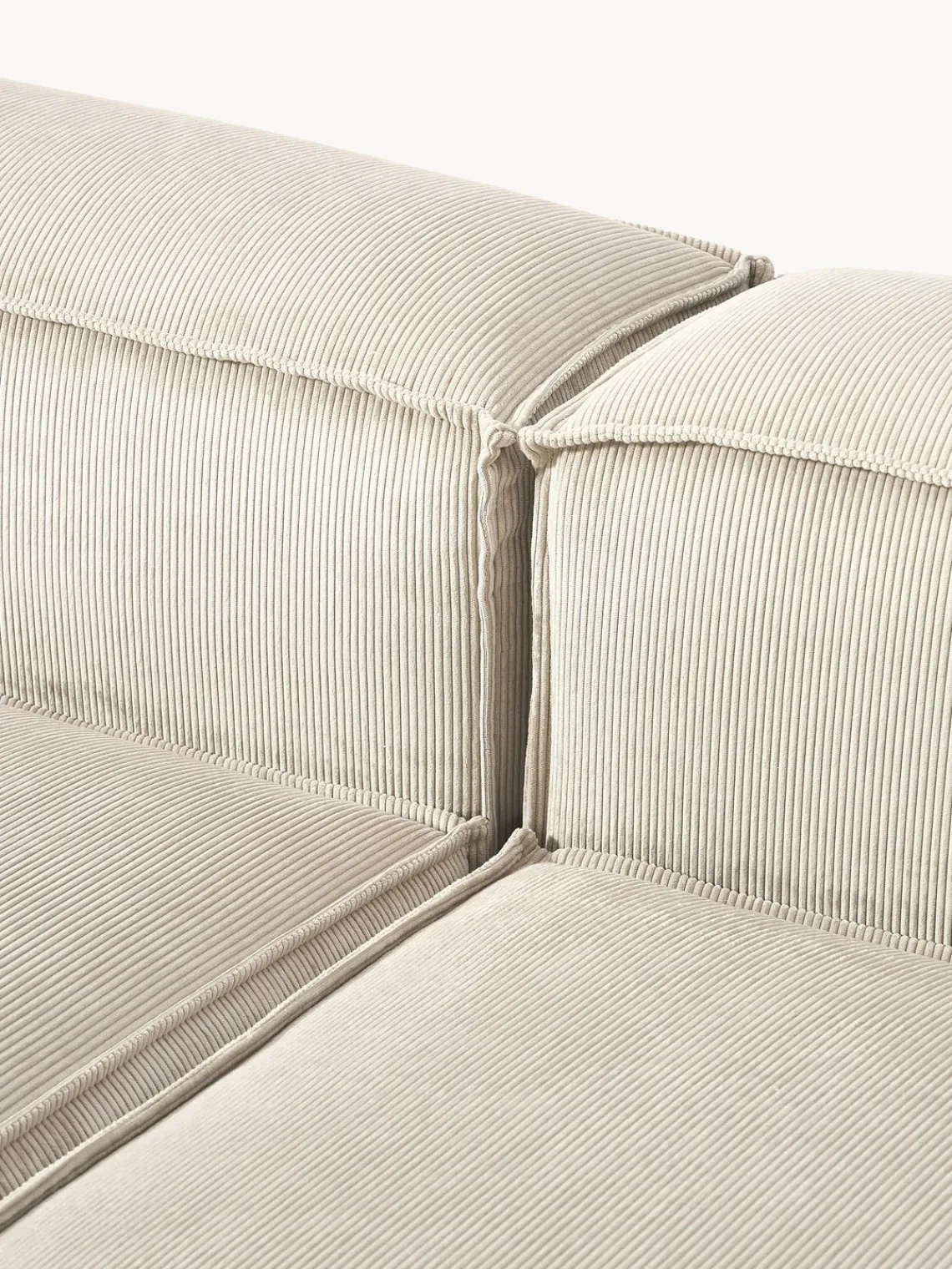 Westwing Collection Sofá modular de pana Lennon (3 plazas)